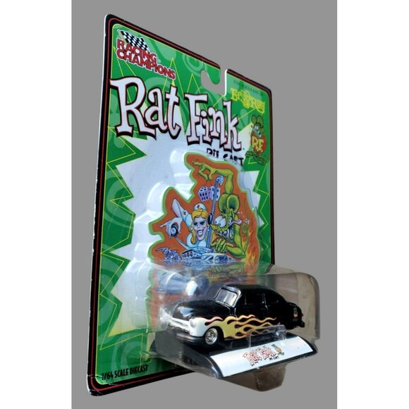 Racing Champions MERCURY Black RAT FINK LAKE PIPES SAVE LIVES! Ed Big Daddy Roth - Picture 7 of 14